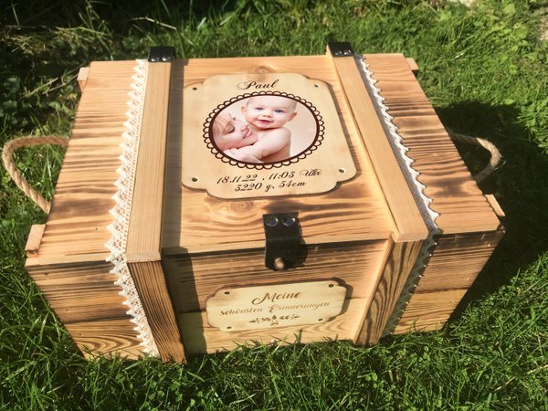 Boîte à souvenirs pour bébé Vintage / Cadeau pour bébé / Cadeau de naissance