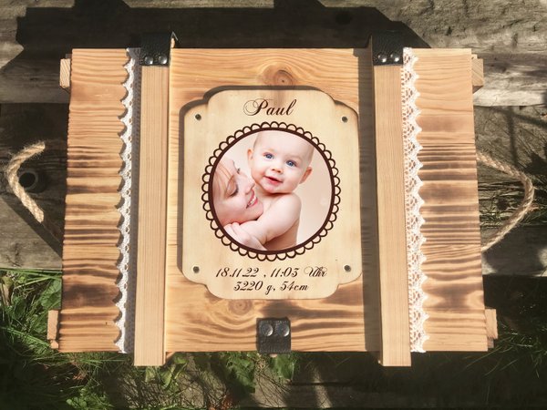Boîte à souvenirs pour bébé Vintage / Cadeau pour bébé / Cadeau de naissance