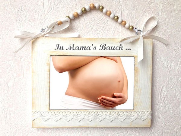 Ultraschallsrahmen Vintage "In Mama's Bauch"