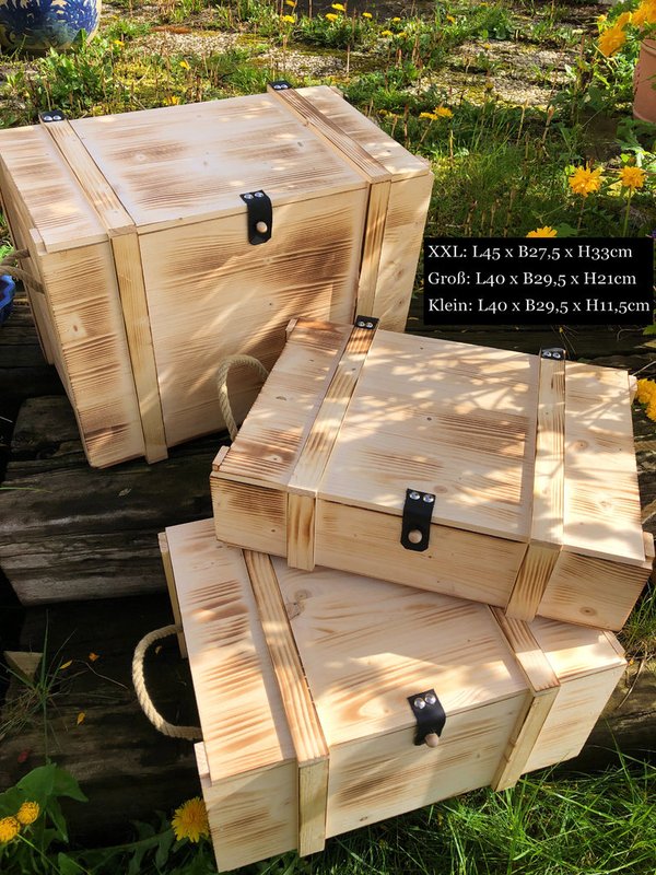 Boîte de rangement taille moyenne / Boîte en bois