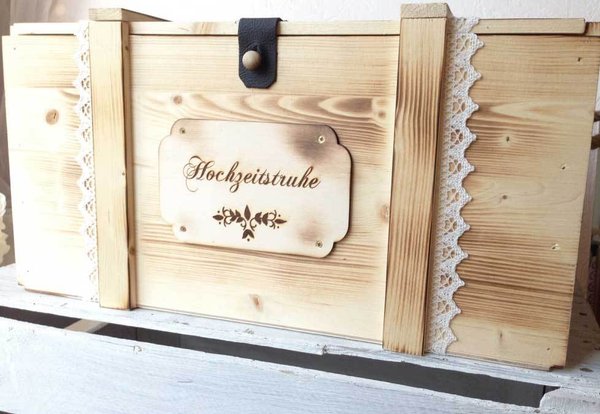 Hochzeitskiste personalisiert "Lebensbaum" / Erinnerungsbox zur Hochzeit